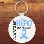 Prostaatkanker altijd Mijn Hero Mijn man Sleutelhanger (Voorkant)