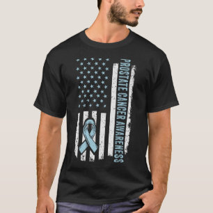 Prostaatkanker Amerika Vlag Prostaatkanker Bewust T-shirt