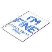 Prostaatkanker-arrior - IK BEN FINE Notitieboek (Linkerzijde)