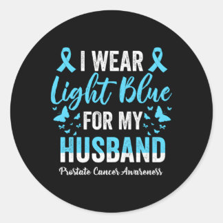 Prostaatkanker Awareness Maand Draag Lichtblauw Fo Ronde Sticker