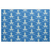 Prostaatkanker - Bewustheid met swans lint Stof (Fat Quarter)