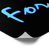 Prostaatkanker - Bewustmaking ik voor een zuiver k Poster (Hoek)