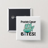 Prostaatkanker BITES Vierkante Button 5,1 Cm (Voorkant /achterkant)