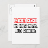 Prostaatkanker...Geen zin Briefkaart (Voorkant / Achterkant)