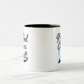 Prostaatkanker, ik heb het gebit tweekleurige koffiemok (Center)