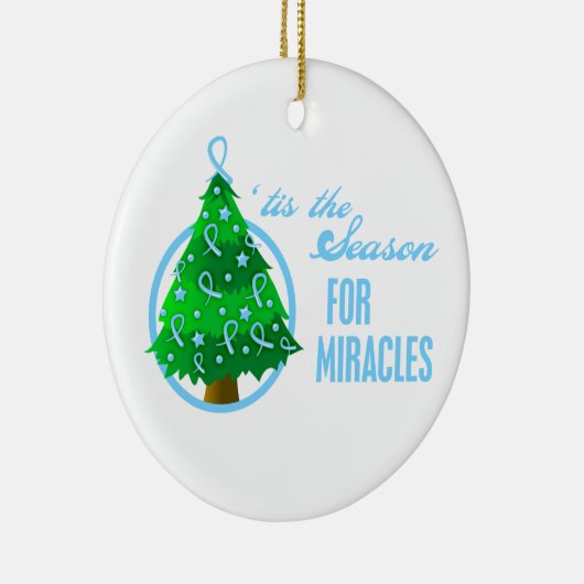 Prostaatkanker kerstmengeling keramisch ornament (Rechts)