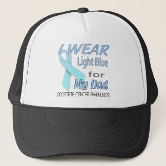 Prostaatkanker Licht Blauw Ribbon Awareness Logo Trucker Pet