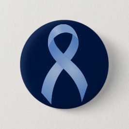 Prostaatkanker lichte blauwe lint ronde button 5,7 cm