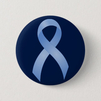 Prostaatkanker lichte blauwe lint ronde button 5,7 cm