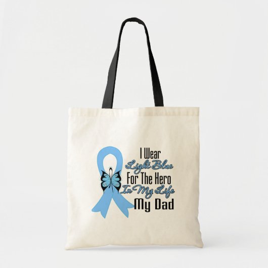 Prostaatkanker Lint Held Mijn Vader Tote Bag (Voorkant)
