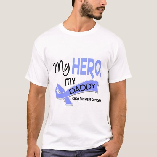 Prostaatkanker MIJN HERO, MIJN DADDY 42 T-shirt (Voorkant)