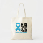Prostaatkanker ondersteuning - zijn strijd is mijn tote bag (Voorkant)