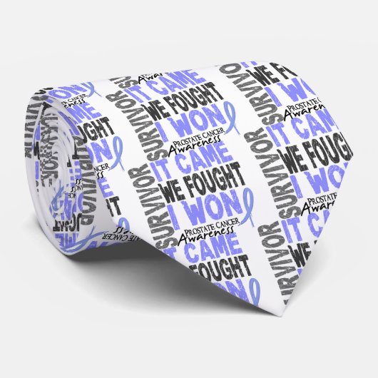 Prostaatkanker overlevende dat we vonden dat ik wo stropdas (Opgerold)