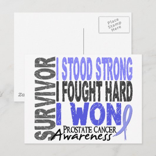 Prostaatkanker Overleving 4 Briefkaart (Voorkant / Achterkant)