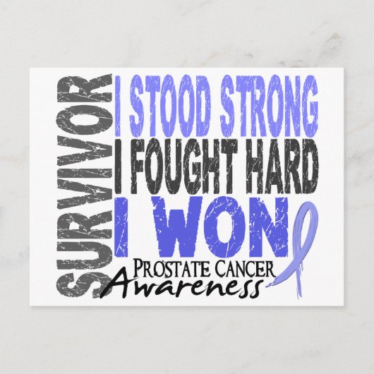 Prostaatkanker Overleving 4 Briefkaart (Voorkant)