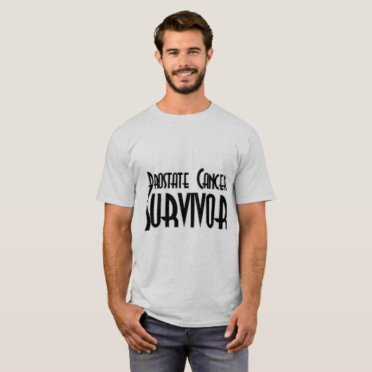Prostaatkanker Overleving T-shirt (Voorkant volledig)