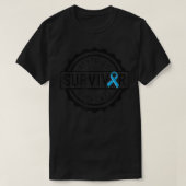 Prostaatkanker overlevingscadeau voor mannen blauw t-shirt (Design voorkant)