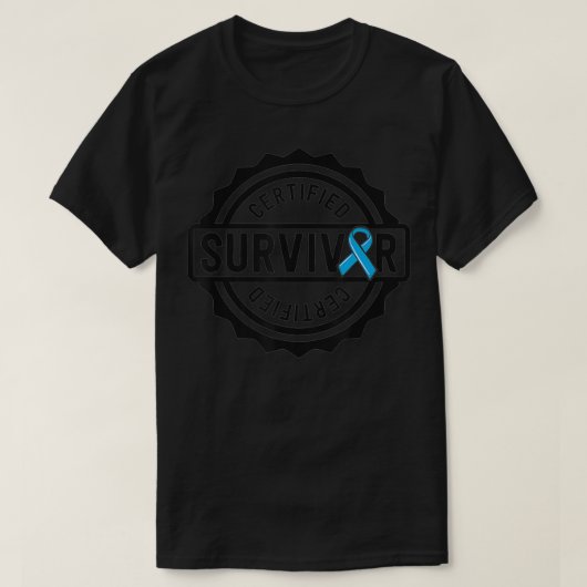 Prostaatkanker overlevingscadeau voor mannen blauw t-shirt (Design voorkant)