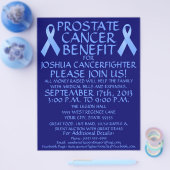Prostaatkanker Ribbon voordeel Flyer (Enkel)