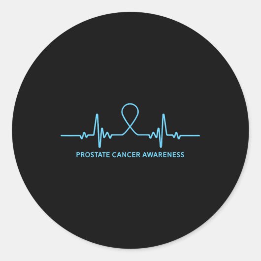 Prostaatkanker Shirt - Prostaatkanker Bewustzijn Ronde Sticker (Voorkant)