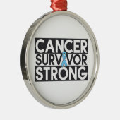 Prostaatkanker Sterke overleving Metalen Ornament (Rechts)