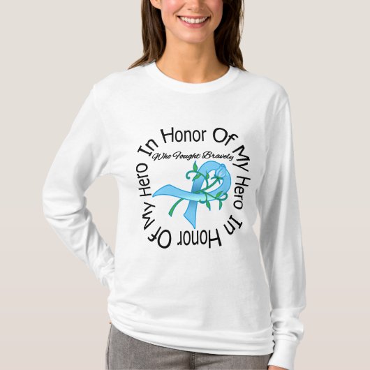 Prostaatkanker ter ere van mijn Hero T-shirt (Voorkant)