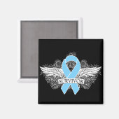 Prostaatkanker - Wingel SURVIVOR-lint Magneet (Voorkant / Achterkant)