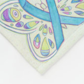 Prostaatkankerbewustwording ribbon Fleece Blanket (Hoek)