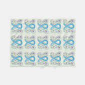 Prostaatkankerbewustwording ribbon Fleece Blanket Deken (Voorkant (Horizontaal))