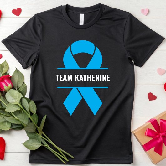 Prostaatkankerbewustzijnsondersteuningsteam person t-shirt