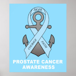 Prostate Cancer Anchor of Hope Poster