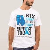 Prostate Cancer Awareness Family Support Squad T-shirt (Voorkant)