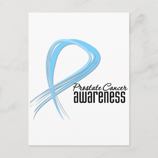 Prostate Cancer Awareness Grunge Briefkaart (Voorkant)