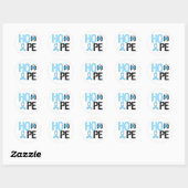 Prostate Cancer Awareness Hope Ronde Sticker (Vel)