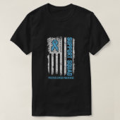Prostate Cancer Flag Support Squad Prostate Cancer T-shirt (Design voorkant)