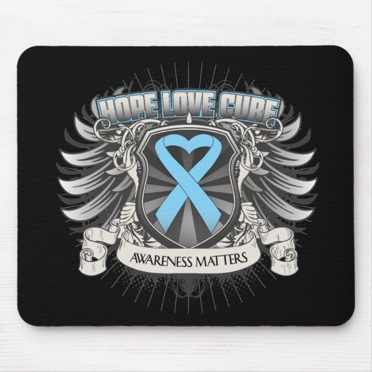 Prostate Cancer Hope Love Cure Muismat (Voorkant)