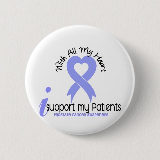 PROSTATE CANCER I Support My Patiënten Ronde Button 5,7 Cm (Voorkant)