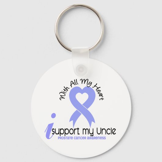 PROSTATE CANCER Ik steun mijn oom Sleutelhanger (Voorkant)