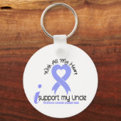 PROSTATE CANCER Ik steun mijn oom Sleutelhanger (Voorkant)