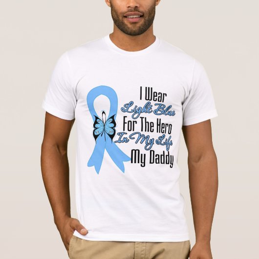 Prostate Cancer Ribbon Hero My Dad T-shirt (Voorkant)