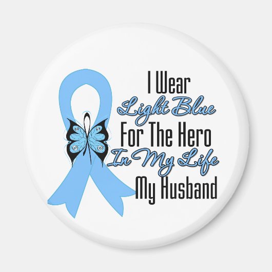 Prostate Cancer Ribbon Hero My Husband Magneet (Voorkant)