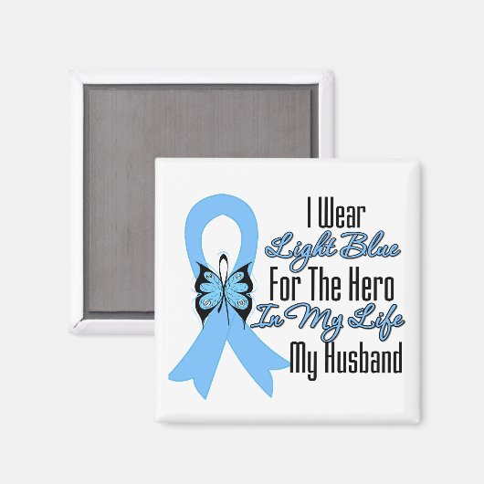 Prostate Cancer Ribbon Hero My Husband Magneet (Voorkant / Achterkant)