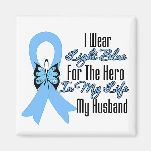 Prostate Cancer Ribbon Hero My Husband Magneet (Voorkant)