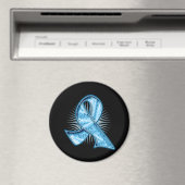 Prostate Cancer Slogan Watermark Ribbon Magneet (Insitu (Vaatwasser))