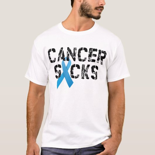Prostate Cancer Sucks T-shirt (Voorkant)