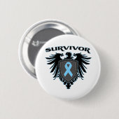 Prostate Cancer Survivor Crest Ronde Button 5,7 Cm (Voorkant /achterkant)