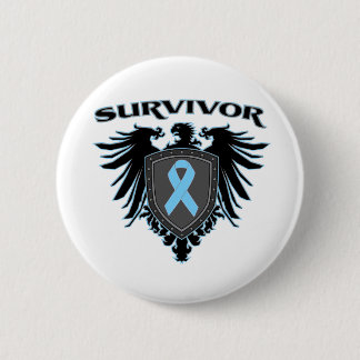 Prostate Cancer Survivor Crest Ronde Button 5,7 Cm