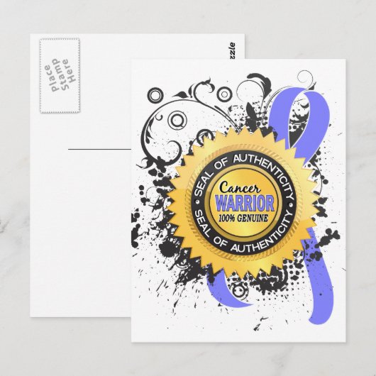 Prostate Cancer Warrior 23 Briefkaart (Voorkant / Achterkant)