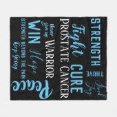 Prostate Cancer Warrior deken (Voorkant (Horizontaal))