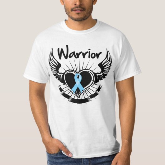 Prostate Cancer Warrior Fighter Wings T-shirt (Voorkant)